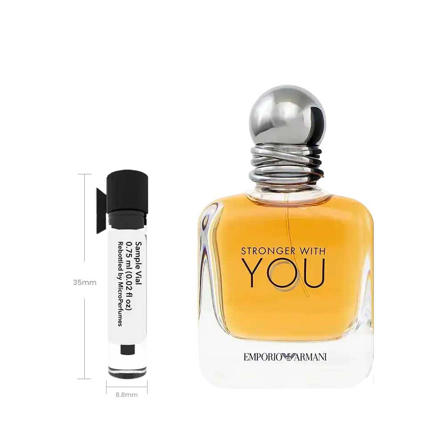 stronger with you tobacco sample Emporio Armani EDT 1mL the sample will be filled halfway Armani Stronger With You EDT