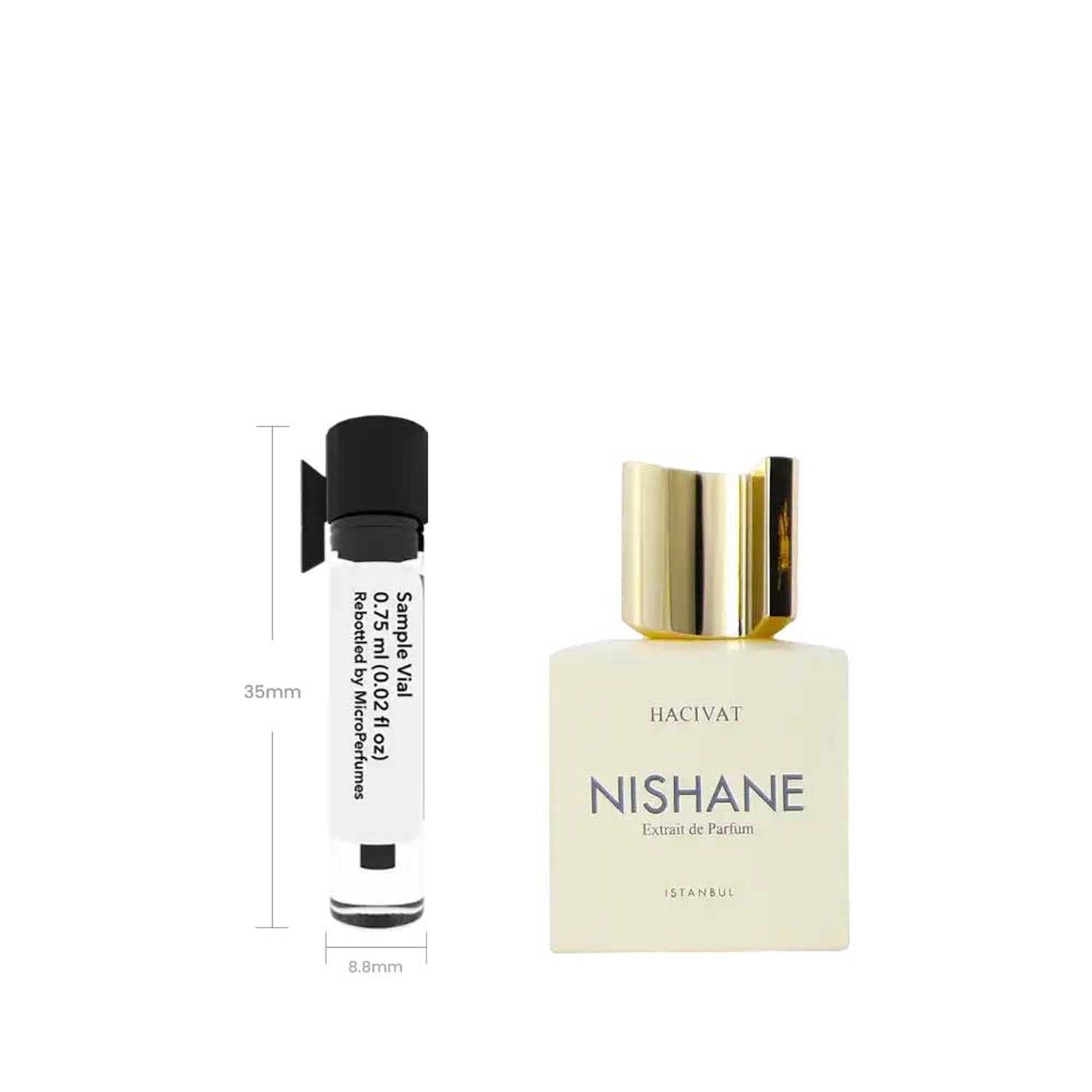 Hacivat by Nishane Parfum Sample Vial for Men & Women