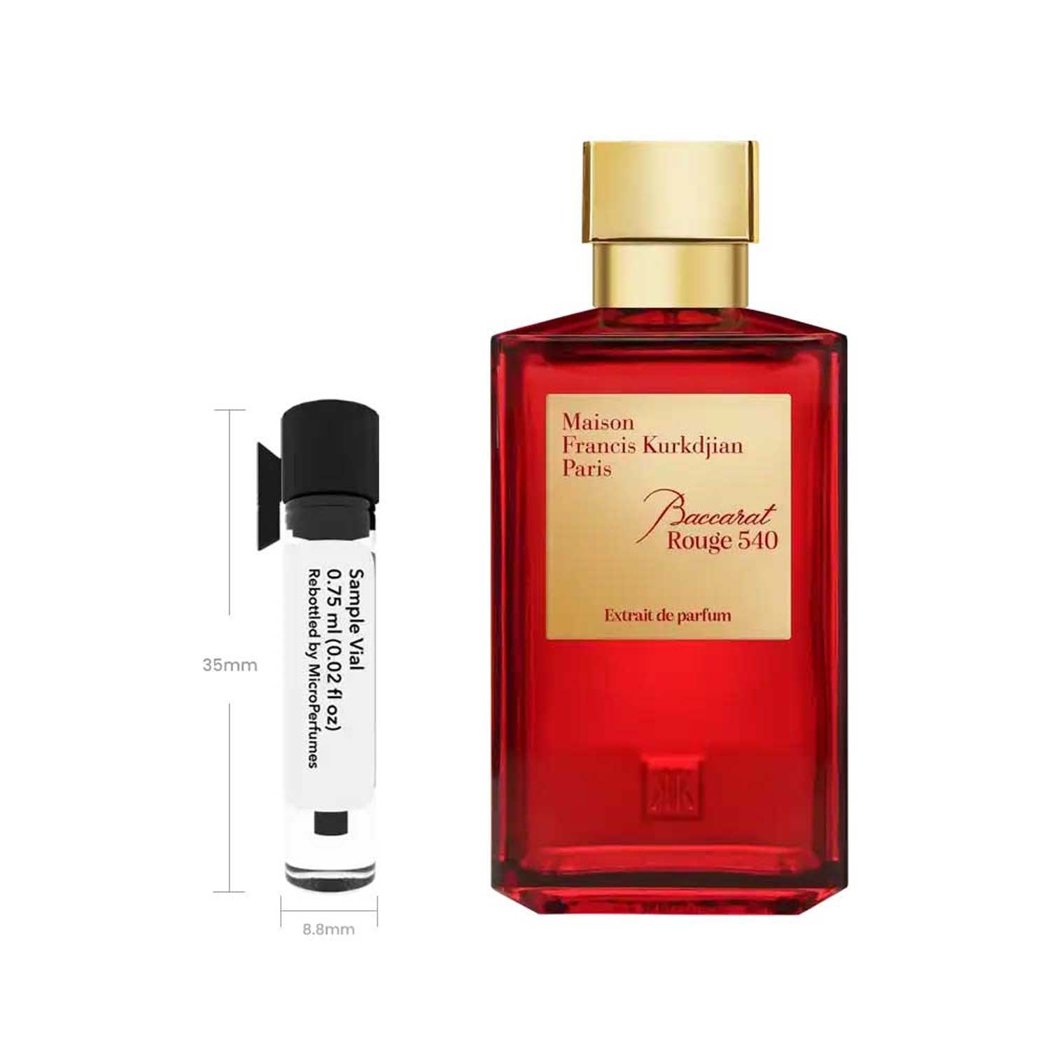 Extrait Parfume Example MFK Baccarat Rouge 540 Extrait Parfum 5ml Spray Decant Unisex ...