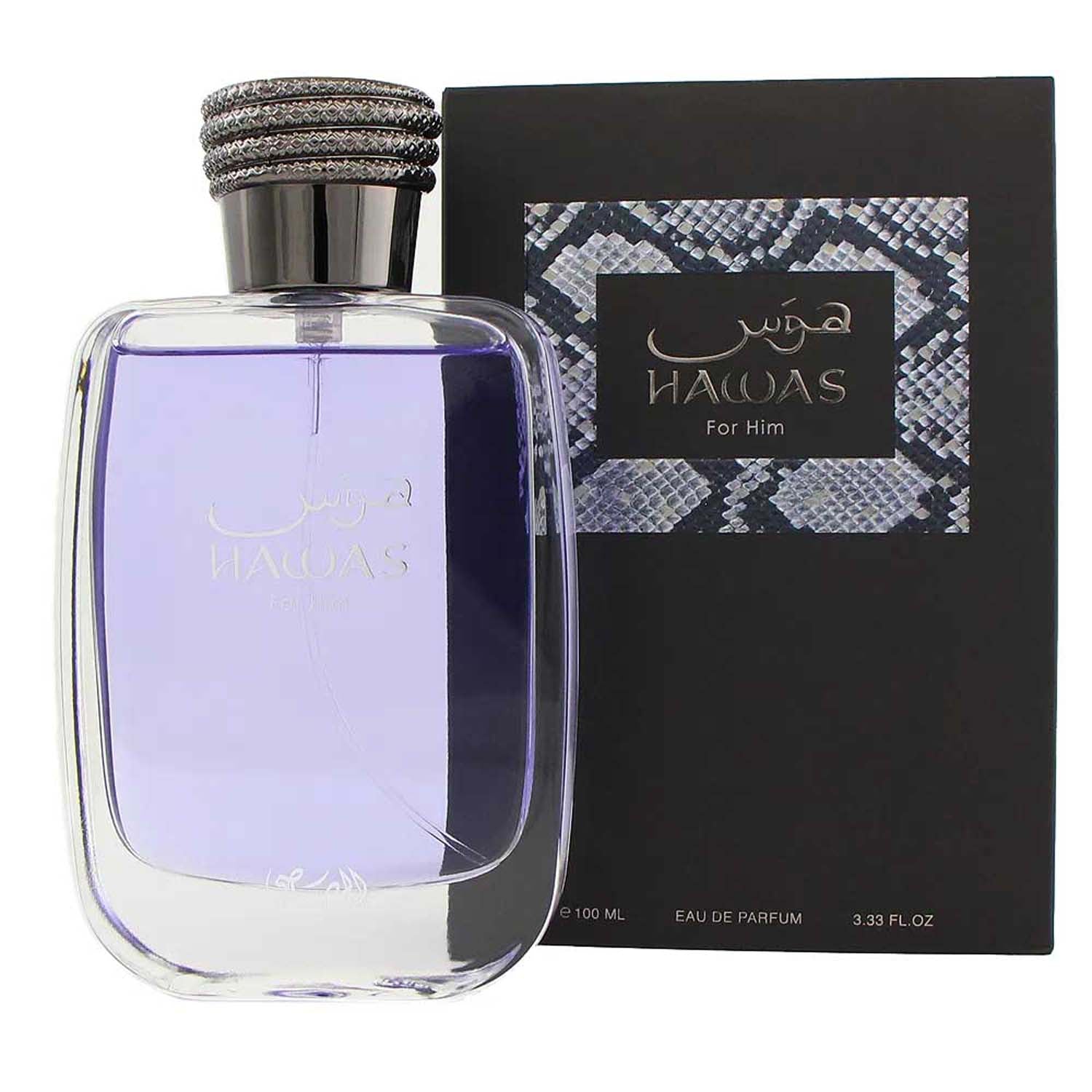 Hawas Black by Rasasi Eau de Parfum Retail Bottle for Men