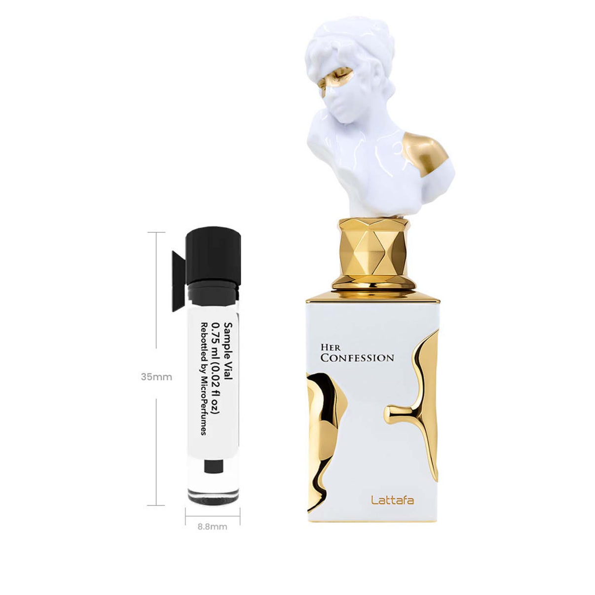 Lattafa Her Confession EDP 0.75ml Sample Vial Decant Women ...