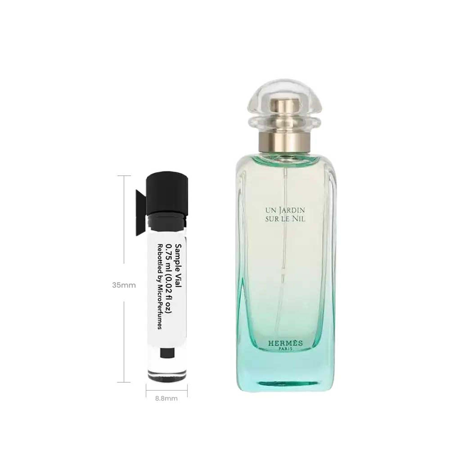 Un Jardin Sur Le Nil by Hermes Eau de Toilette Sample Vial for Men